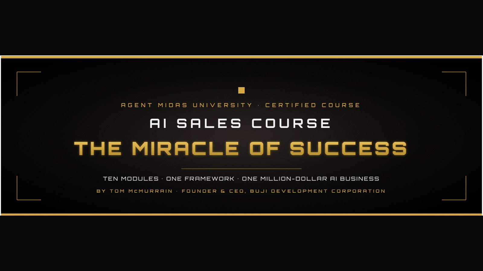 AI Sales Course — The Miracle of Success